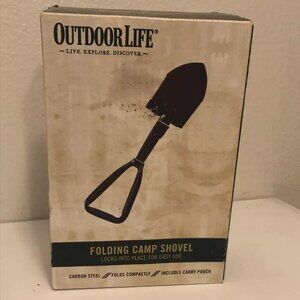 Folding Camp Shovel, 7.5" to 18" - Outdoor Life, New in Original Box